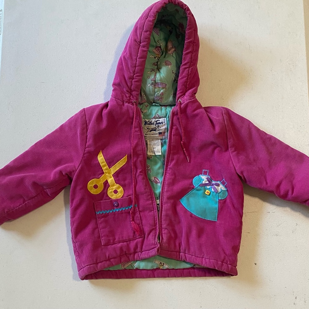 Vintage 80s/90s Pink Weather Tamer Kids' Coat 4T